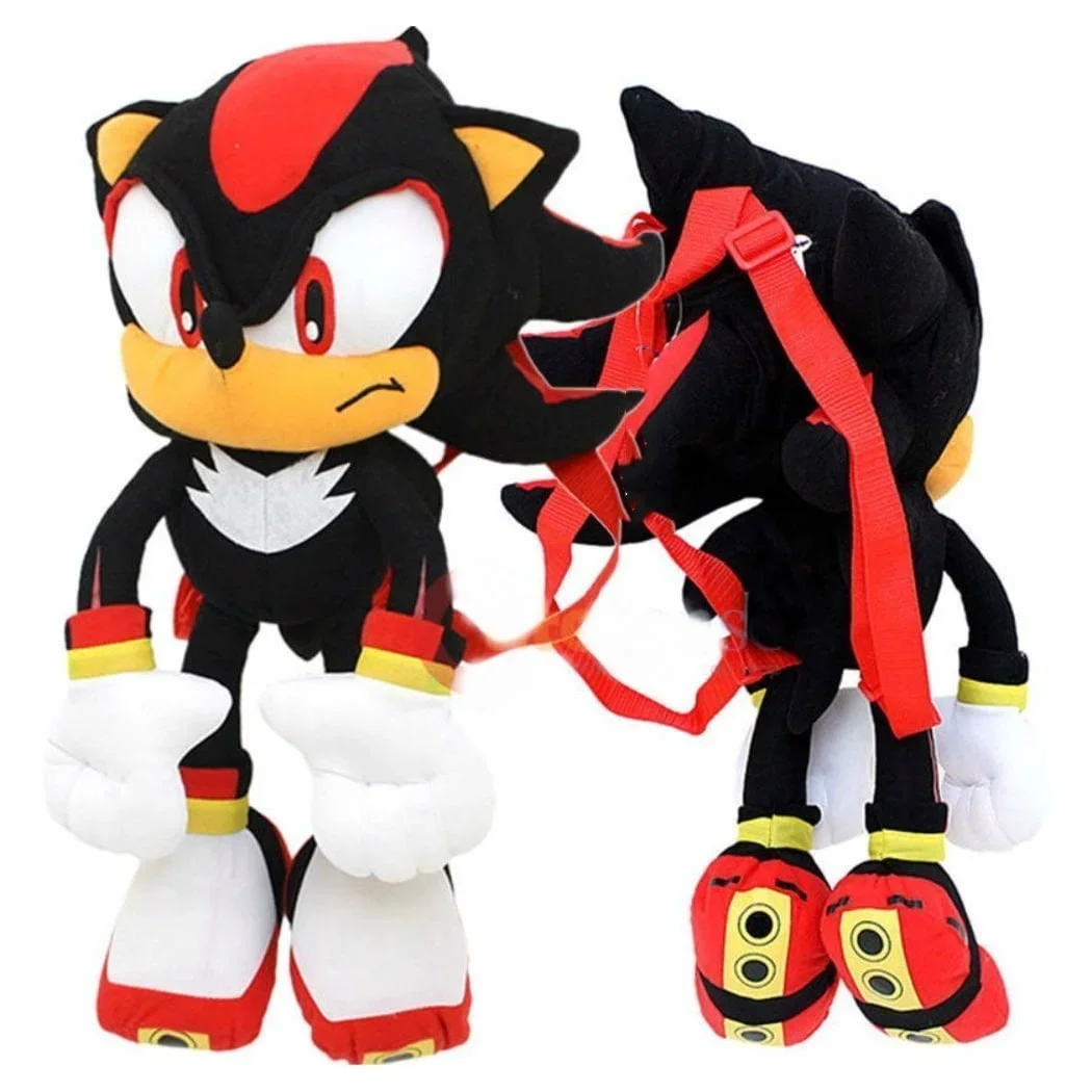 1pcs Plush Backpack Toy Large Hedg Ehog Sha Dow Knuckles Echidna Kids Fans Halloween Christmas Gift