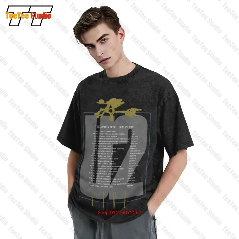 U2 Joshua Tree 1987 Europeon Tour Unisex T-Shirt ZT57 retro Clothes