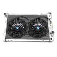 Aluminum Radiator + Fans For 1982-1992 Pontiac Firebird Trans Am / S/E Coupe Chevy Camaro RS/Z28 2.5/2.8/5.0/5.7L V6/V8