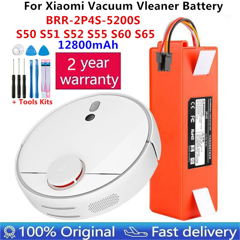 

Original 14.4V Li-ion Battery Robotic Vacuum Cleaner Replacement Battery for Xiaomi Robot Roborock S50 S51 S55 Accessory Spare