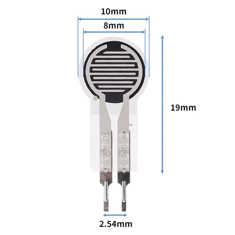 Sensore di pressione a Film sottile da 4 pezzi 20G-2Kg sensori di pressione del sensore di forza della resistenza sensibile alla forza ad alta sensibilità