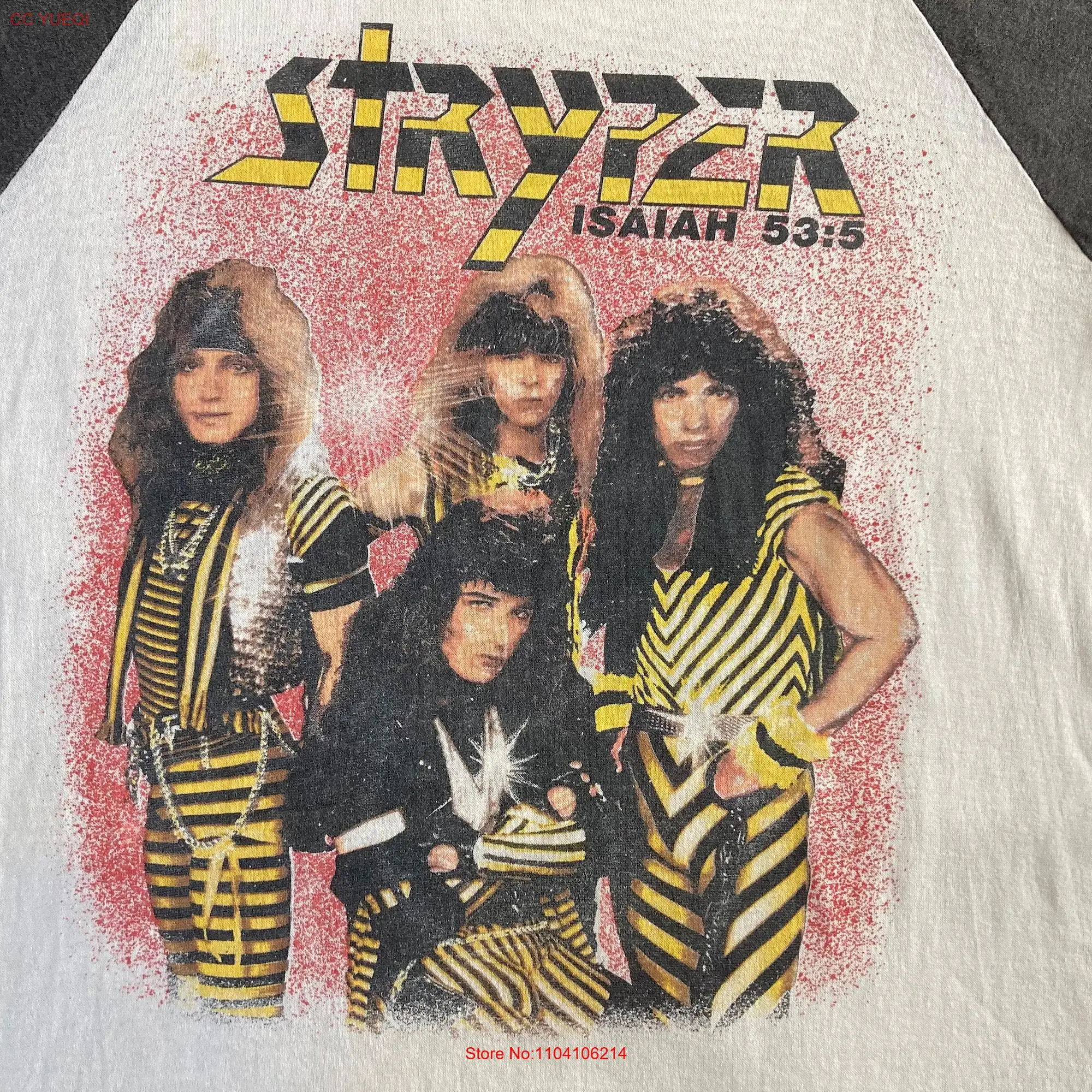 Original STRYPER 1986 Tour vintage T SHIRT long or short sleeves