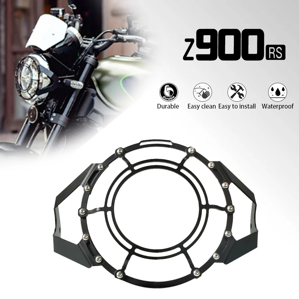 

Z900 RS 2023 2022 Motorcycle Headlight Headlight Guard Grille Protector Cover Protectors For Kawasaki Z900RS 2017-2024 2021 2020