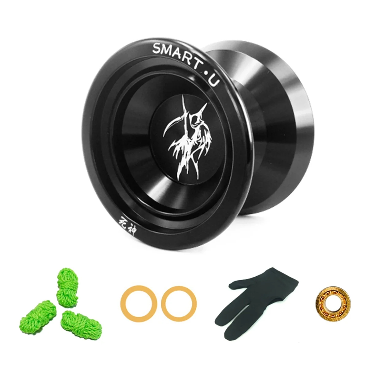 

LESHARE Yoyo Magic Yoyo BEBOO YOYO S2 BLACK Metal Yoyo Ball Bearing Responsive for Kids Adults Professional Yo-Yo Toy