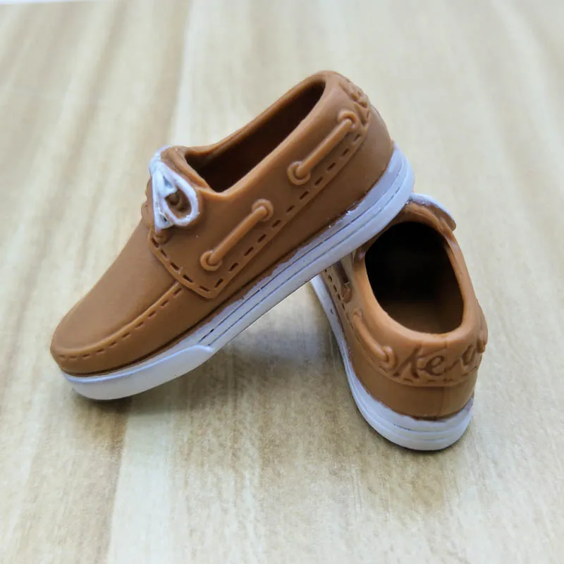 Chaussures de poupée marron pour hommes, accessoires pour Ken chaussures décontractées, chaussures pour poupée Barbie petit ami Prince Ken 1/6