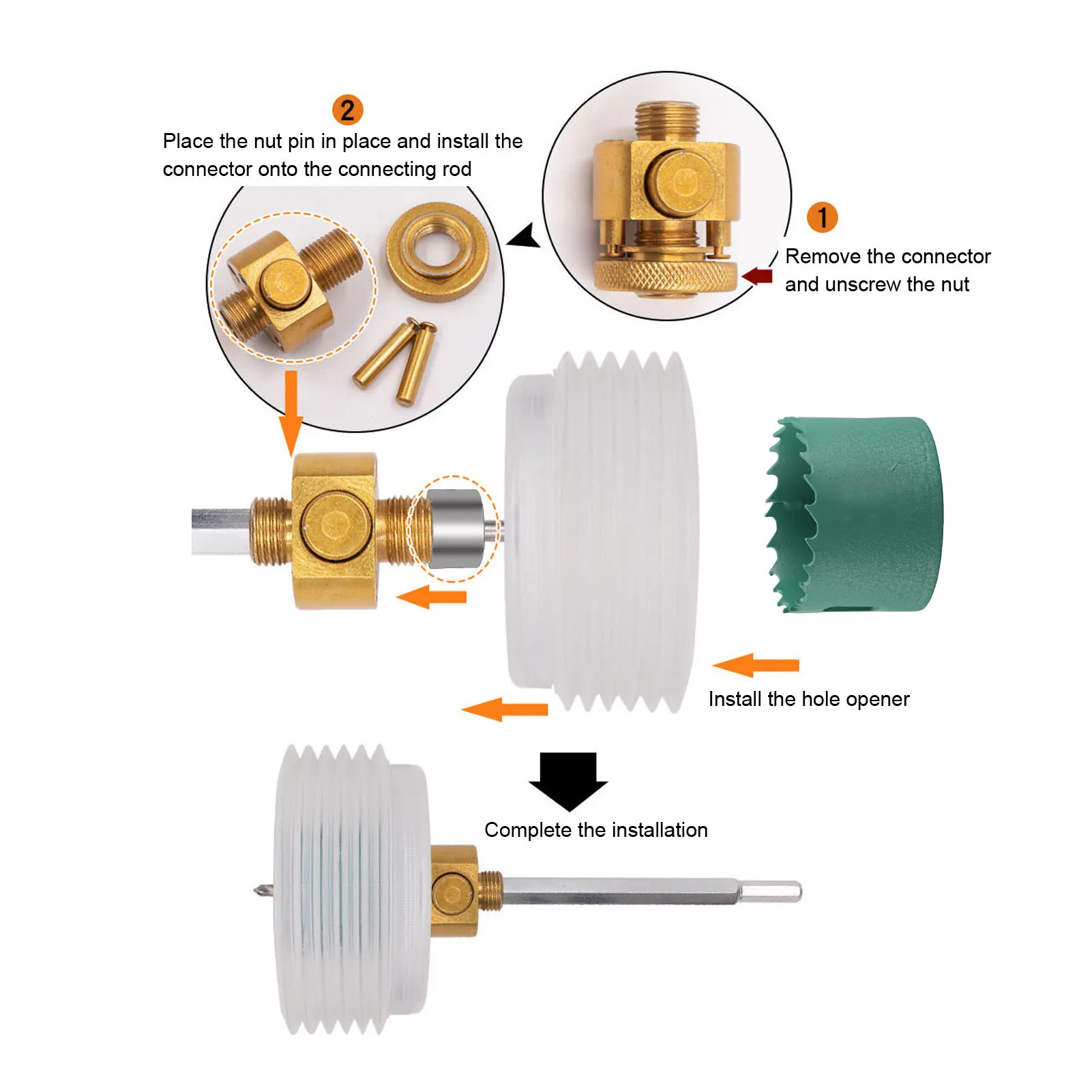 Ceiling Drilling Hole Cutter Alloy Steel Improve Work Efficiency Recessed Lights Hole Saw Portable Convenient for Bench Drills