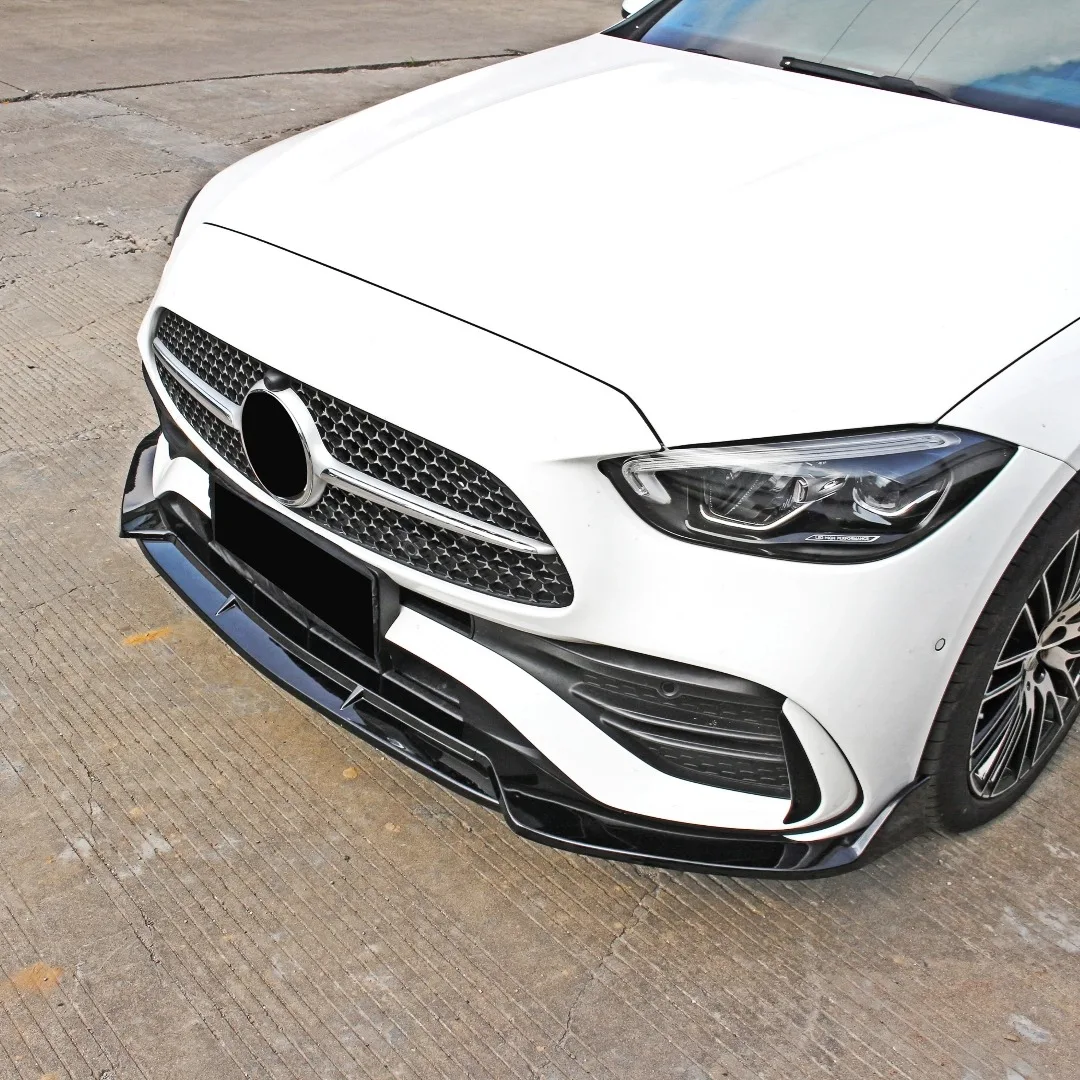 3-teiliger Frontsplitter Stoßstangenschutz Lippenabdeckung Kinn-Diffusor Tuning Auto-Styling Zubehör für Mercedes Benz C-Klasse W206 2022-2025 – Detail 5