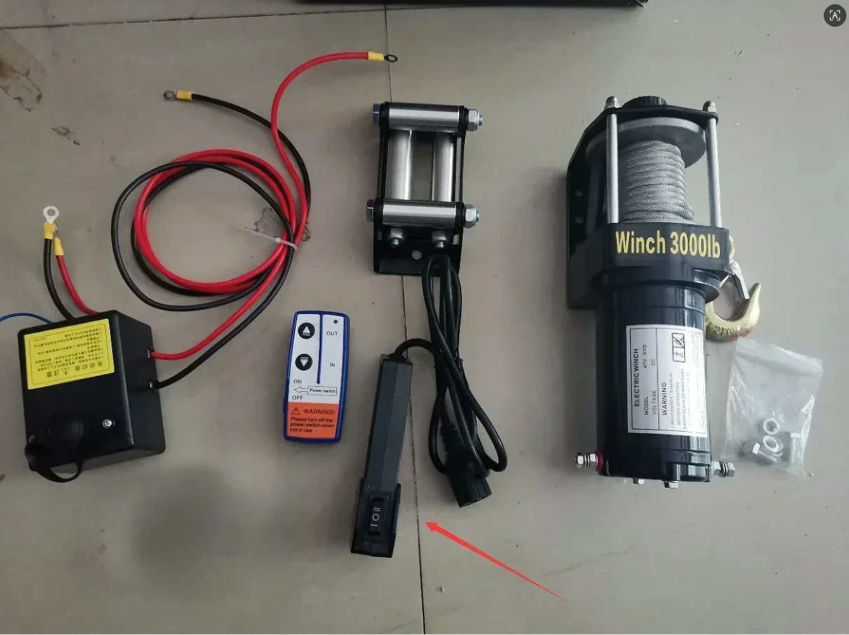 

24V 3000lb Electric Winch Wireless Control IP Grade Waterproof Car Winch for ATV SUV Boat Truck Trailer Off Road Car