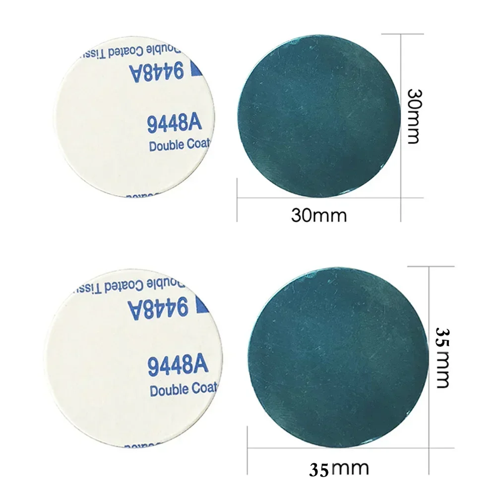 Самоклеящаяся наклейка из железного листа, металлическая пластина для магнитного автомобильного держателя телефона 1/3/5 шт., магнитное крепление на подставку для мобильного телефона для iPhone