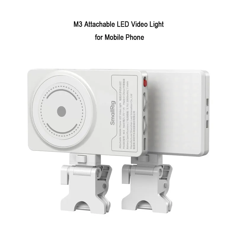مصباح فيديو LED قابل للفصل SmallRig M3 مع حامل مشبك MagSafe وقت تشغيل 150 دقيقة للهاتف المحمول/سطح المكتب/الكمبيوتر المحمول #1