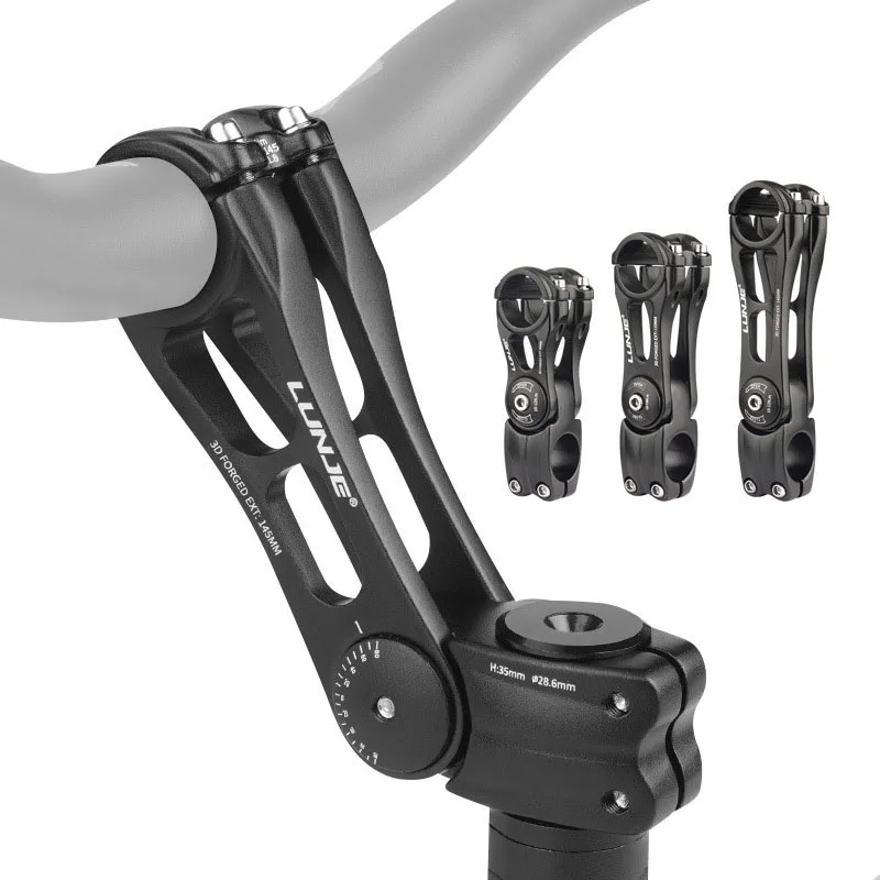 

MTB Bike Adjustable Stem Front Fork Angle Riser 31.8 Height 90/110/145mm Handlebar Faucet Increaser Bicycle Lifting Accessories