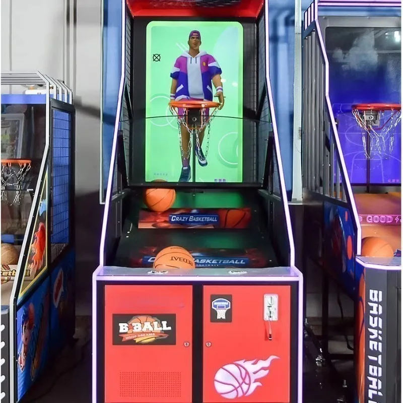 Arcade Basketball Game Machine Fun Sports Game Automatic Score Tracking for Family Entertainment and Malls