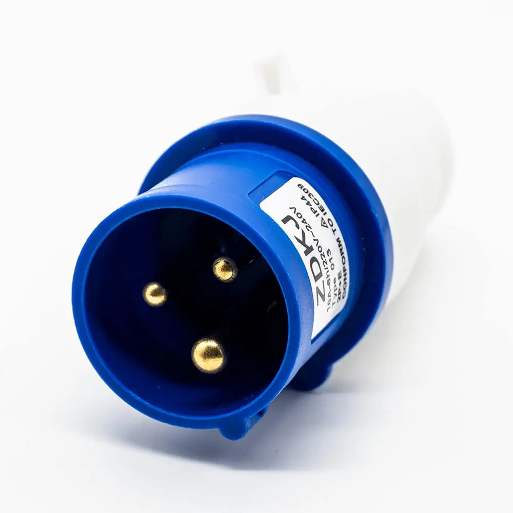 IEC60309 Industrial CEE Connector Plug 3P 16A 220V-250V 2P+E 6h IP67