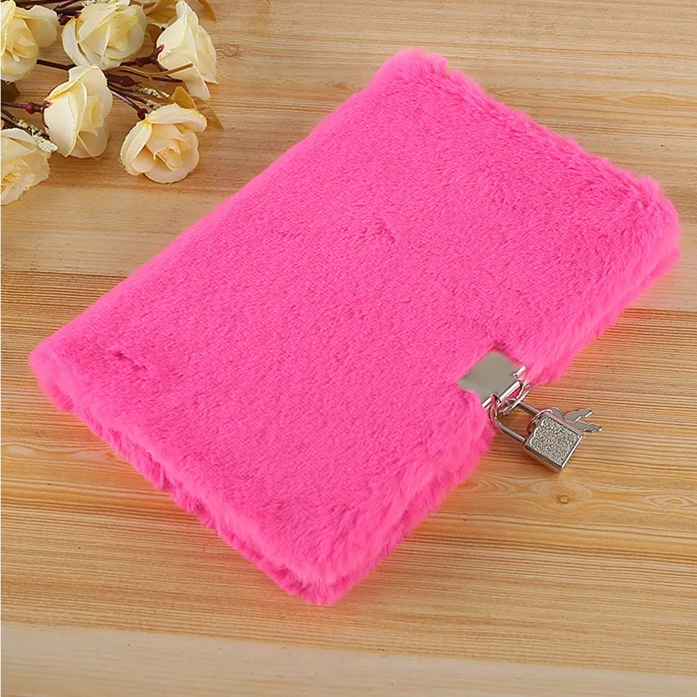 Soft Cover Notebook Lock Design Decorative Notepad Creative Journal Diary for School Office Travel Daily Plans