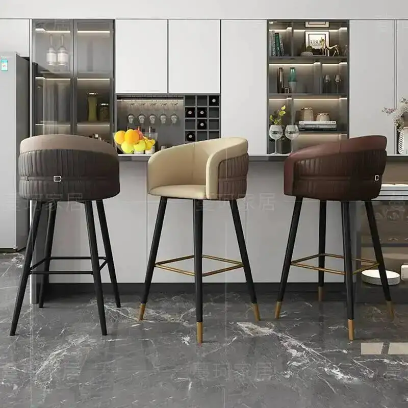 

Ручки для гостиной, парикмахерская, минималистичные стальные барные стулья, салонные барные стулья, высококачественные табуреты para barra de cocina, роскошная мебель