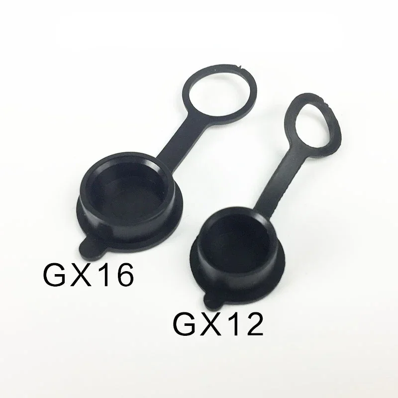 항공 플러그 커넥터 커버, 방수 고무 캡, 항공 플러그 소켓, GX12, GX16, GX20, 12mm, 16mm, 19mm, 5 개