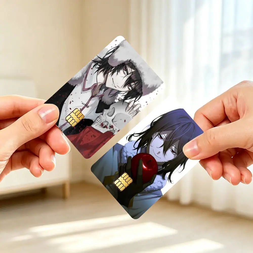 F-Fyodor Bungo Stray Dogs  Credit Card HD Stickers Game Card Decal Small Chip Waterproof Sticker Gift