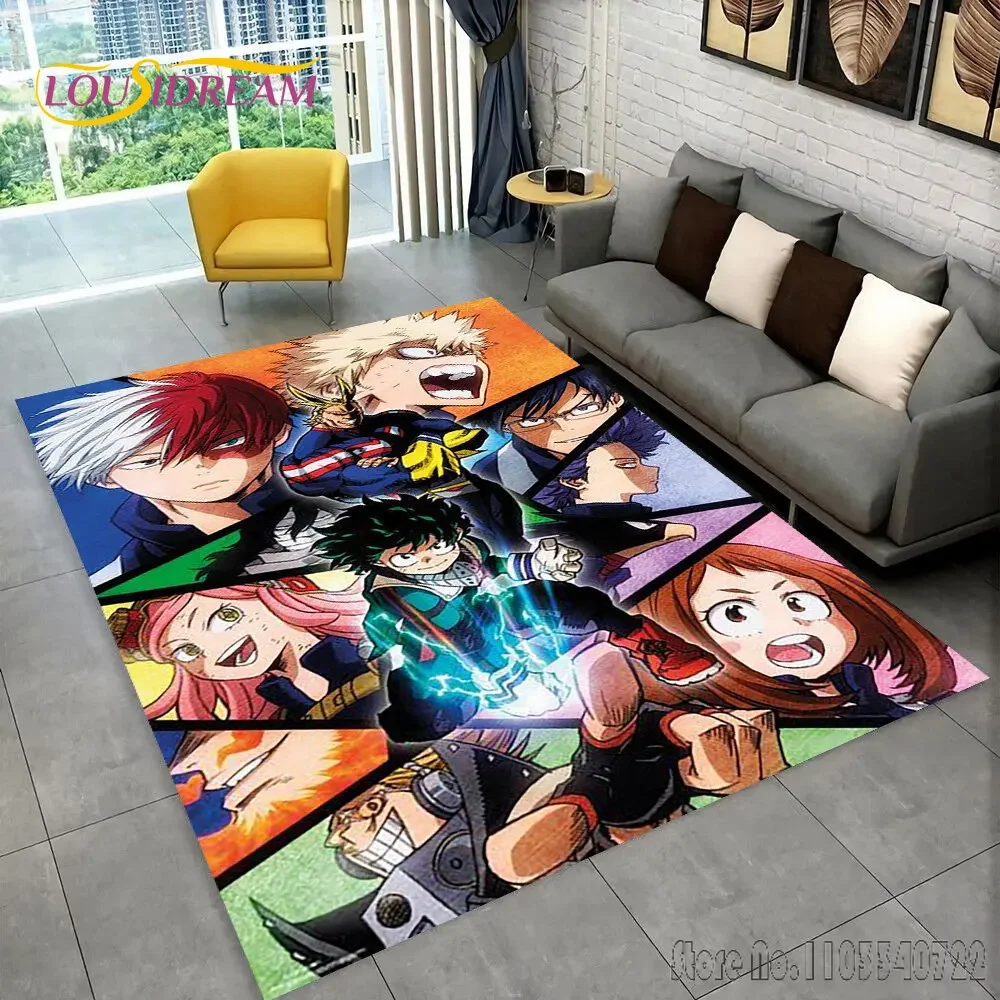 My Hero Academia Japan Anime Rug Carpets 80x120cm Decor for Bathroom Kids Floor Mat Living Room Children's Bedroom Sofa