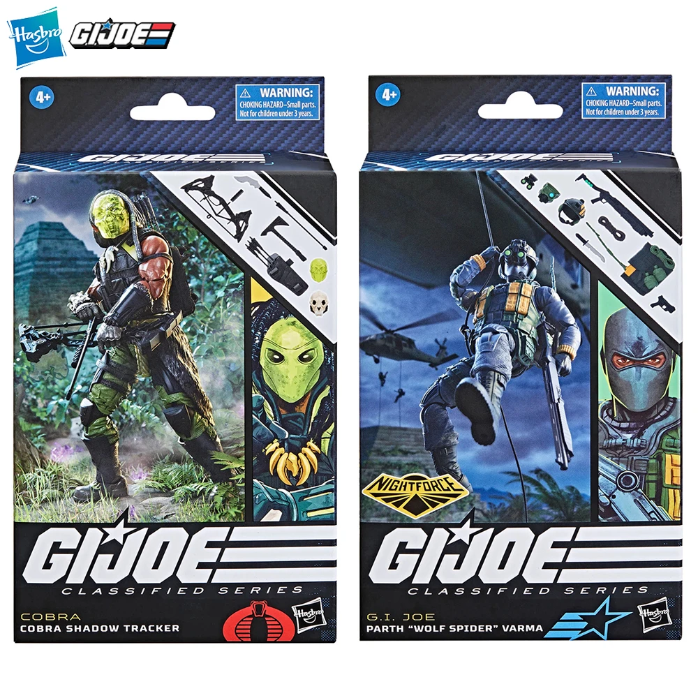 

[In-Stock] Hasbro G.I. Joe Classified Series #108 Cobra Shadow Tracker & #109 Wolf Spider 15cm Action Soldier Figure Model Toys