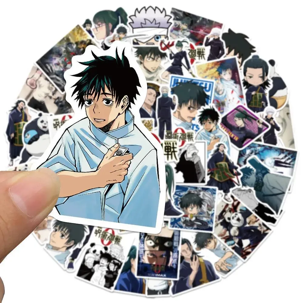 50PCS Anime Jujutsu Kaisen Itadori Yuji Gojo Satoru ticker Sorcery Fight Stickers Waterproof Decals Skateboard Toys