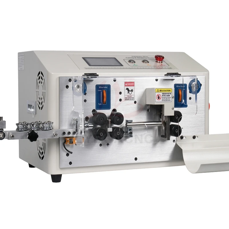 Upgraded SWT-608-HT2-6S 6-Wheels Round Sheath Wire Peeling Stripping Cutting Machine For Computer Automatic Wire Strip