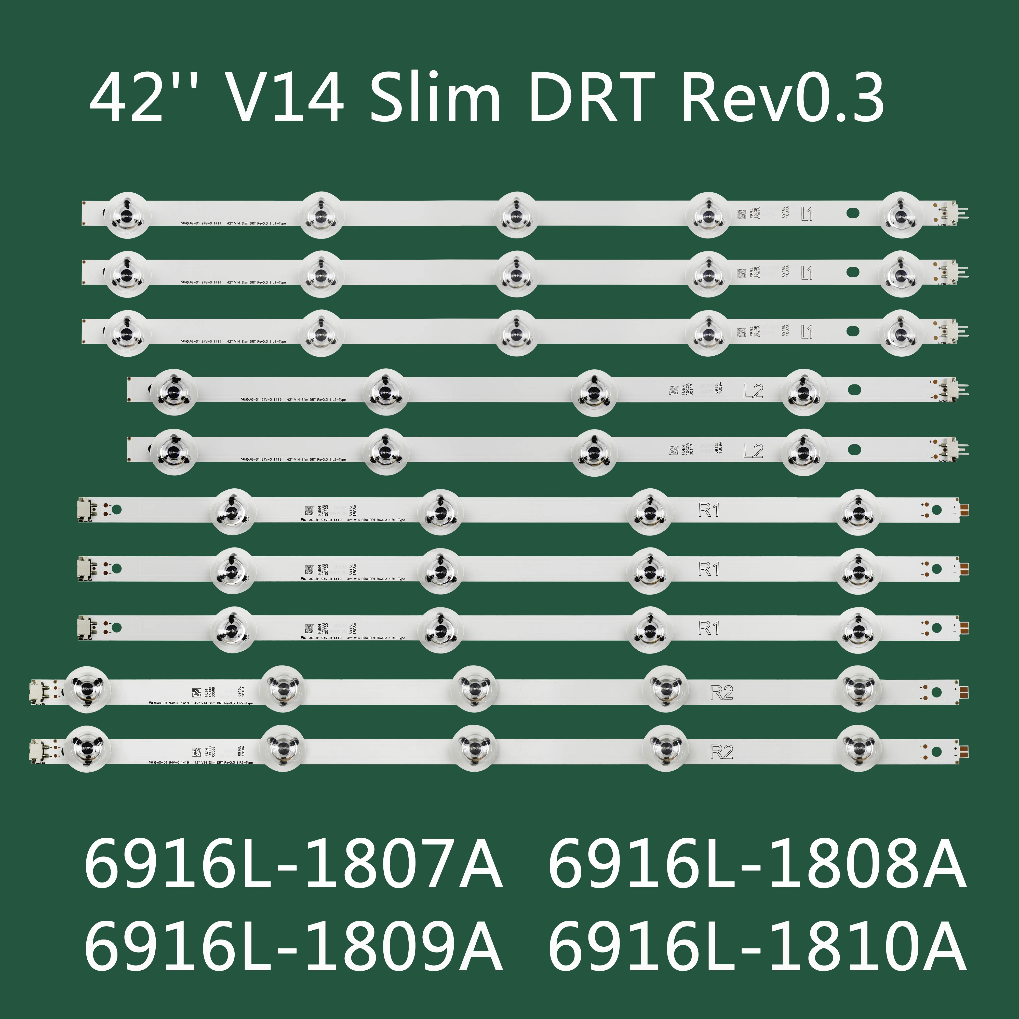 Tira conduzida para panasonic 6916l-1807a 6916l-1808a 6916l-1809a 6916l-1810a TX-42AS740E TX-42AS650B TX-42AS740B TX-42AS650E 42ase650