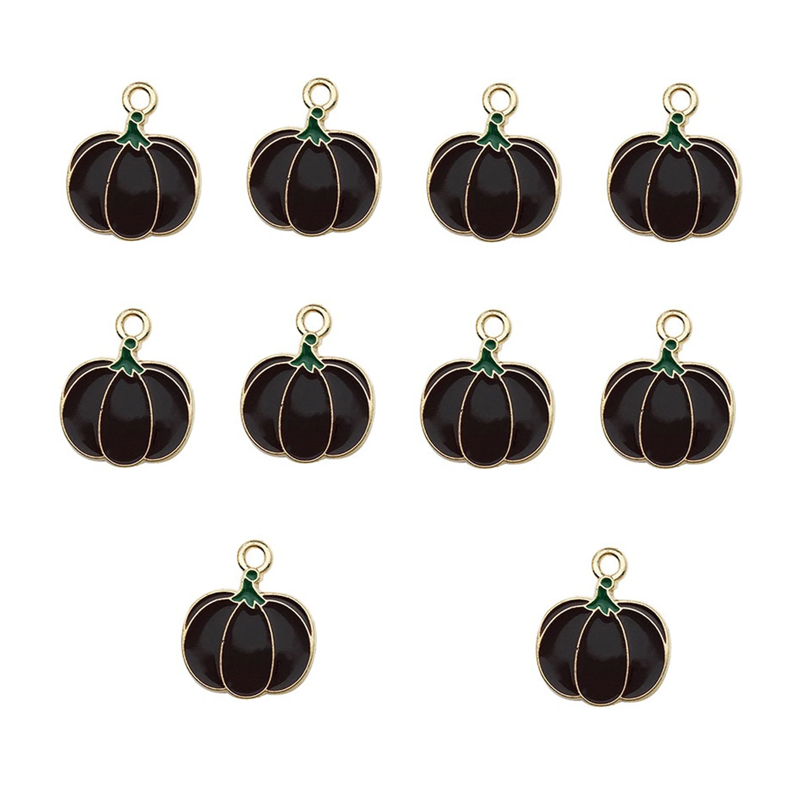 10Pcs Autumn Maple Leaf Charms for DIY Jewellery Making
