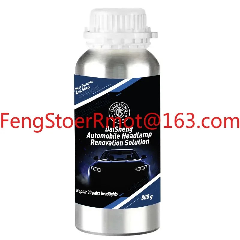 Car Headlight Polishing Kit 800G/600ML Headlight Restoration Liquid Polymer Headlamp Renovation Repair Clean Kit Automobile Tool