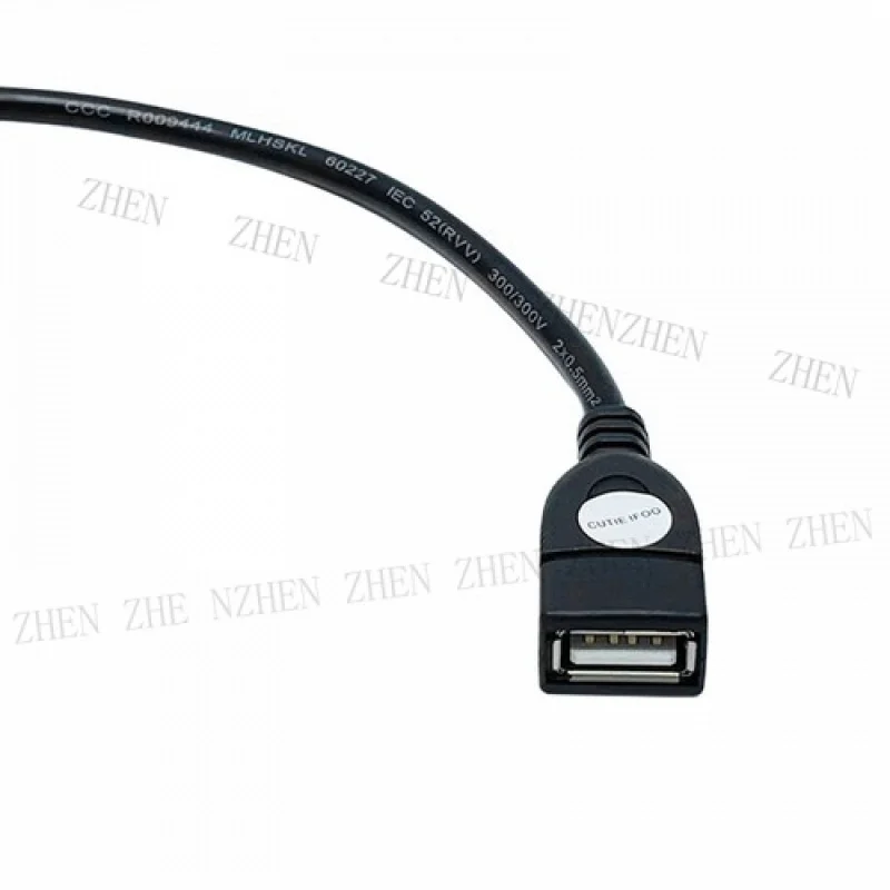 Y Y USB To 2pinDual Hole Waterproof Conversion Cable for Solar Outdoor Light Panel