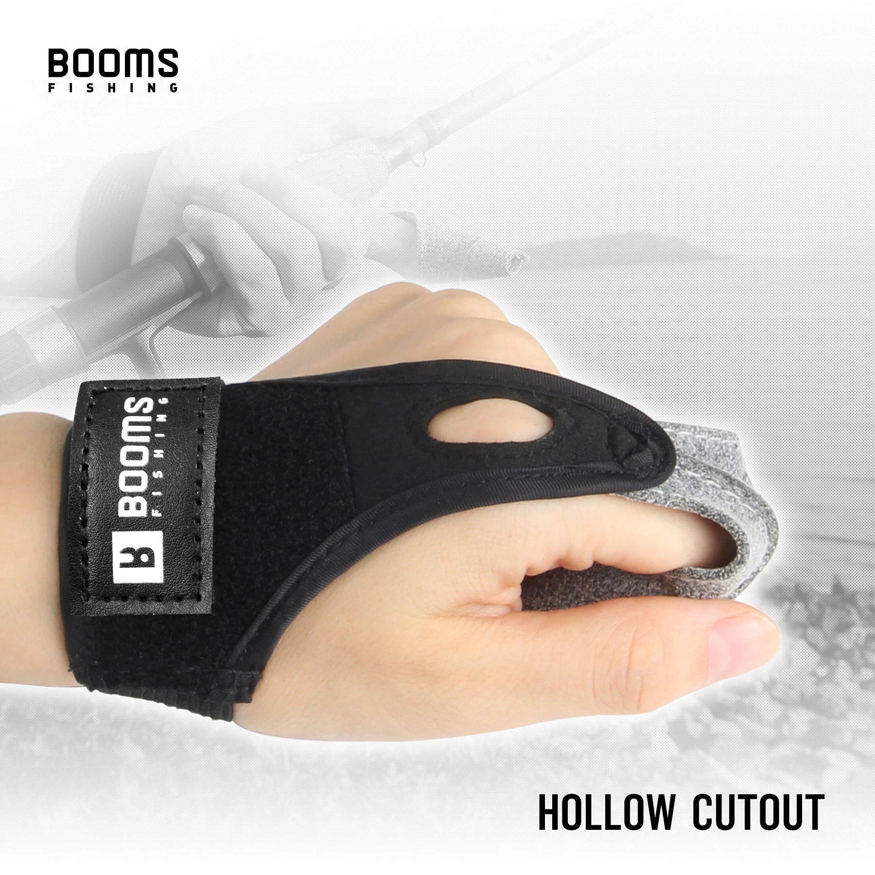 Booms Fishing FG1 Single Finger Protector Fliegenfischerhandschuhe rutschfest atmungsaktiv, Surf Casting Handschuh Angelwerkzeuge Zubehör – Detail 4