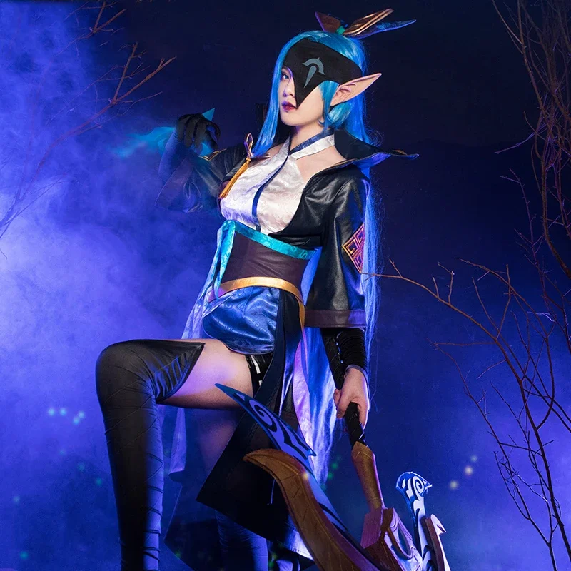 LOL Cosplay Spirit Blossom Shauna Vayne Costume Women Fancy Game Outfits Party Suit Halloween Carnival Uniforms