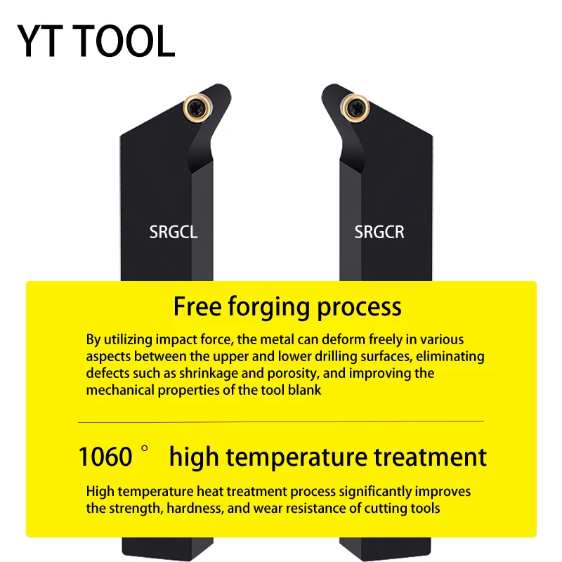 SRGCR SRGCR2020K12 SRGCR1616 SRGCR2020 SRGCR1212 SRGCR2525M12 CNC External Turning Tool RCMT Carbide Inserts Lathe Cutter Bar