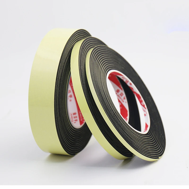 Уплотнительная лента из пенорезины для окон и дверей, двухсторонняя клейкая уплотнительная полоска для защиты от ударов погодных условий, 5 м/10 м, 2 мм/3 мм Уплотнительная лента из пенорезины для окон и дверей, двухсторонняя клейкая уплотнительная полоска для защиты от ударов погодных условий, 5 м/10 м, 2 мм/3 мм