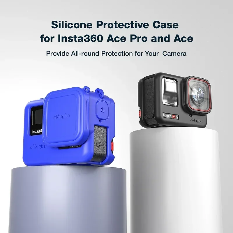

Силиконовый чехол для Insta360 Ace Pro, защитный чехол для Insta360 Ace, силиконовый защитный чехол для спортивной камеры, защитный аксессуар