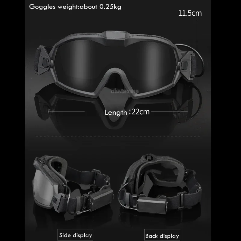 Gafas tácticas antiniebla protección UV – Paintball Airsoft a prueba de viento - imagen 4