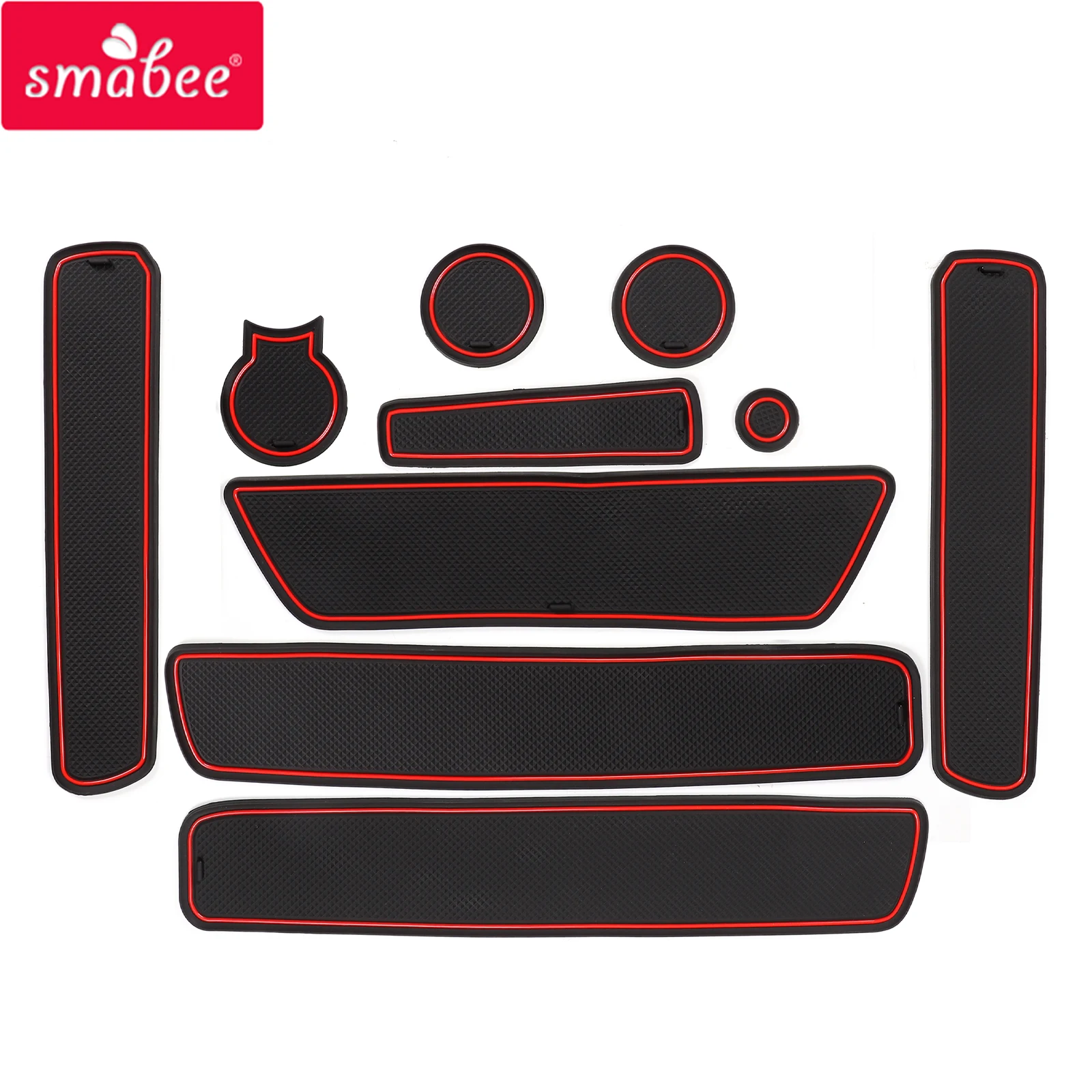 

Smabee Gate Slot Cup Mat for Dacia Duster 2018 - 2021 Anti-Slip Door Groove Pad Interior Accessories Car Rubber Coaster Non-Slip