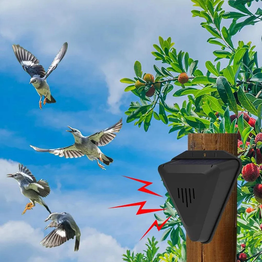 

Sensitive Solar Repellent - Advanced Technology Real-time Alerts Low Power Consumption Easy Installation Bird Repeller