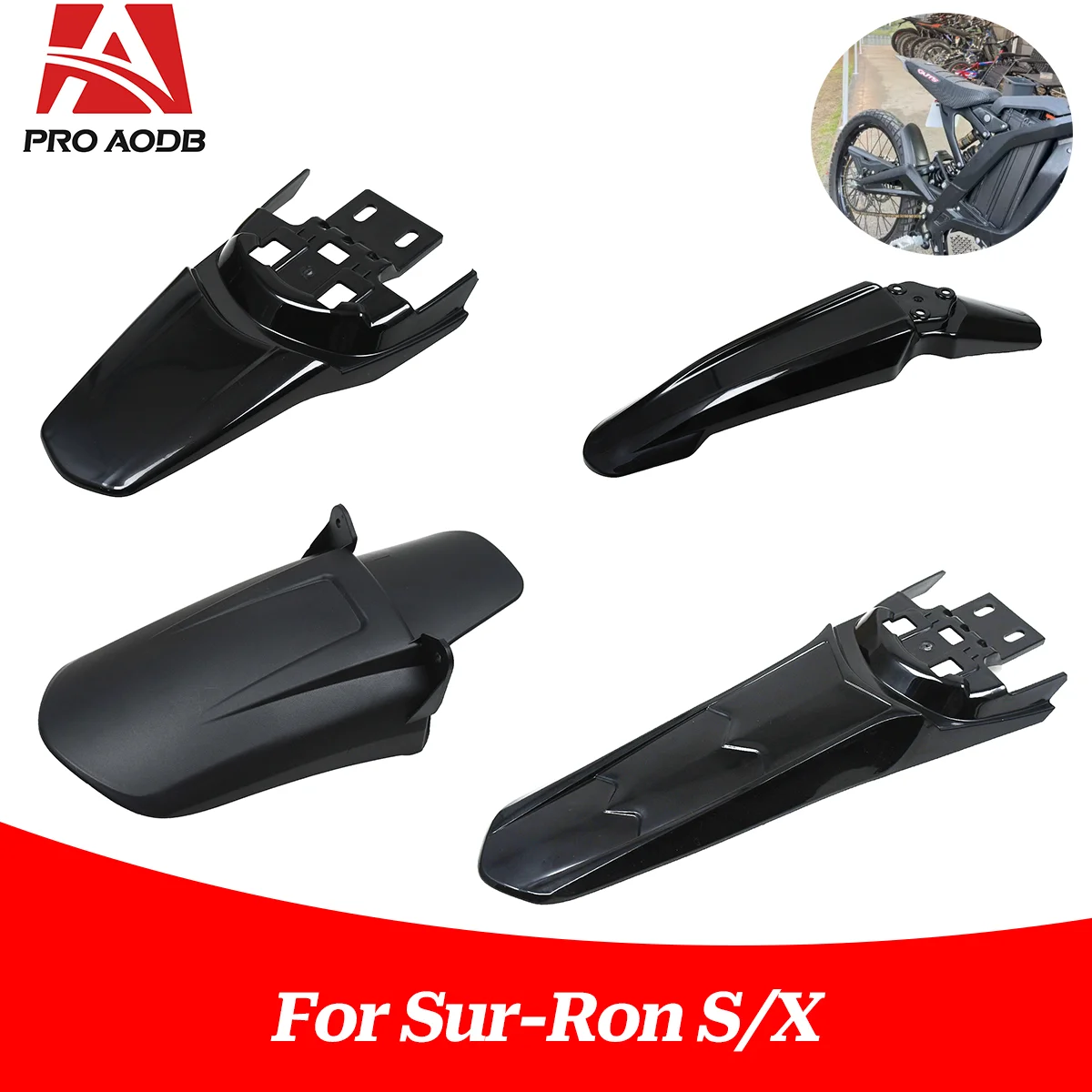 Electric Bike Refit Motorcycle Front Rear Wheel Mudguards Fender For Segway X260 X160 For Sur Ron Sur-Ron Surron Light Bee X & S