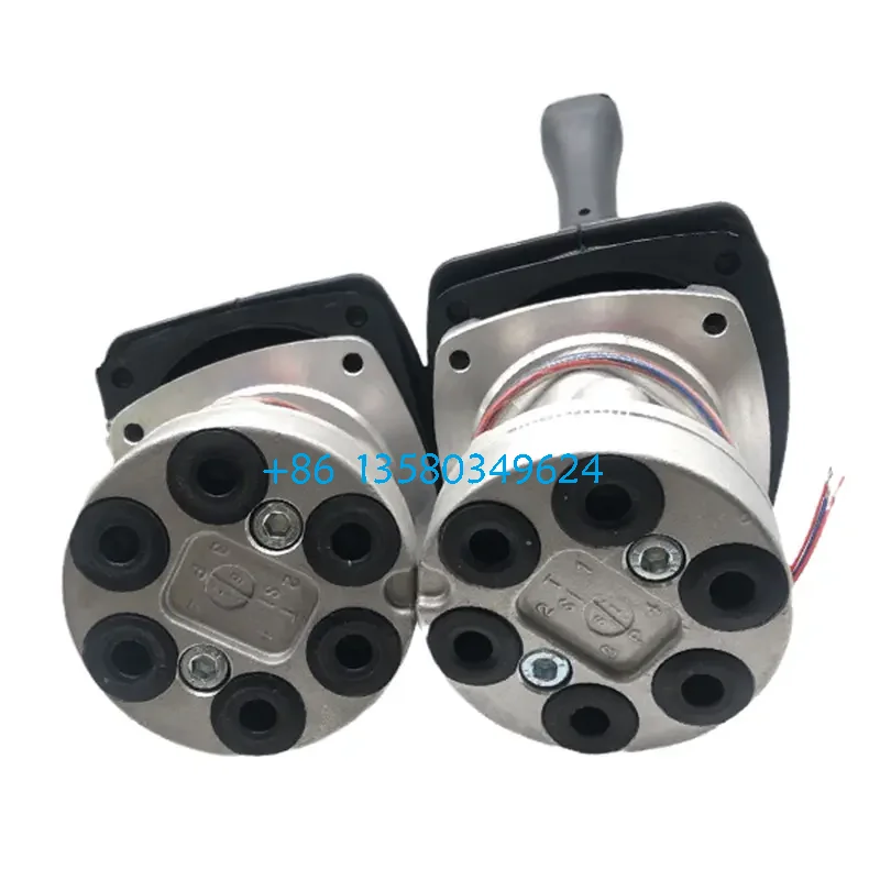 High QualityExcavator Joystick pusher control lever valve with Double Button for dosan cab pilot Joystick DH225-7 dh215 joystick