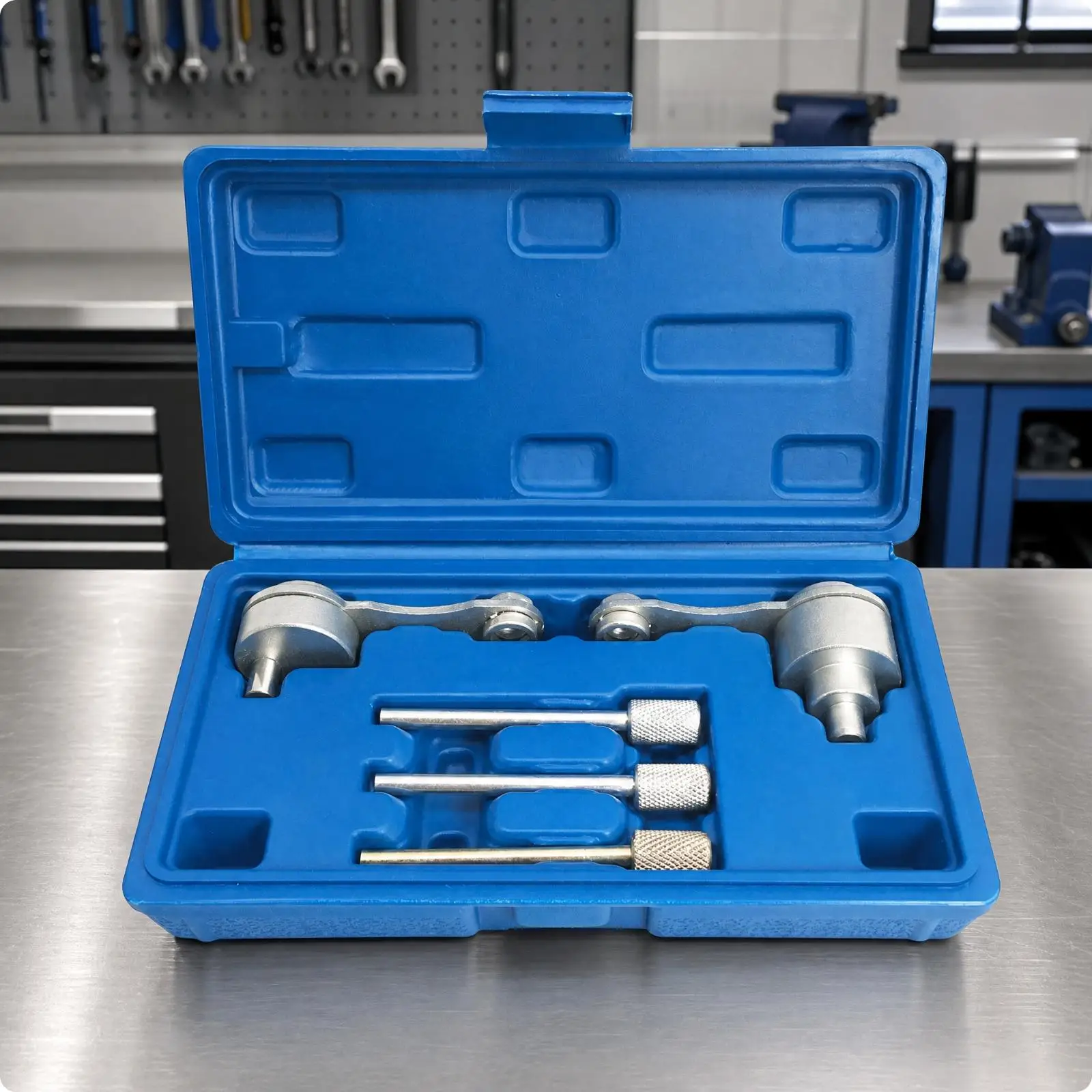 Engine Camshaft Timing Alignment Kit Metal Fixture with Knurled Pins for 2.7T 3.0 5.0 V6