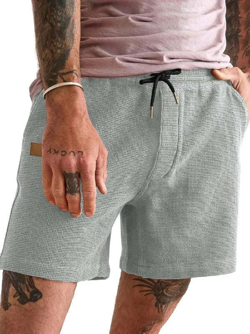 Esportes diários masculinos hip-hop calções de praia, calças, moda retrô, perna casual, rótulo único, verão, novo estilo, 2024, bem-vindo