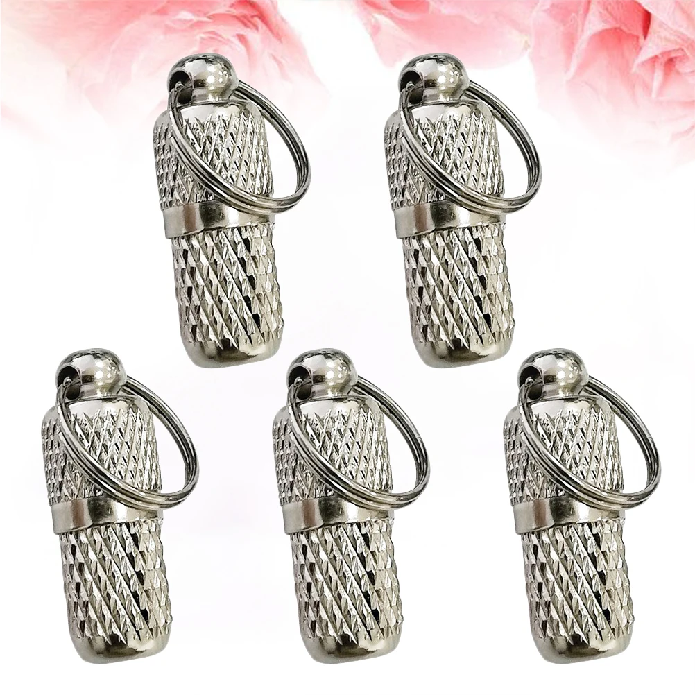 

10Pcs Pet Collar Hanging Pendant Anti-Lost Identity Plate Durable Address Storage Bottle Silver Decoration Identity Plate