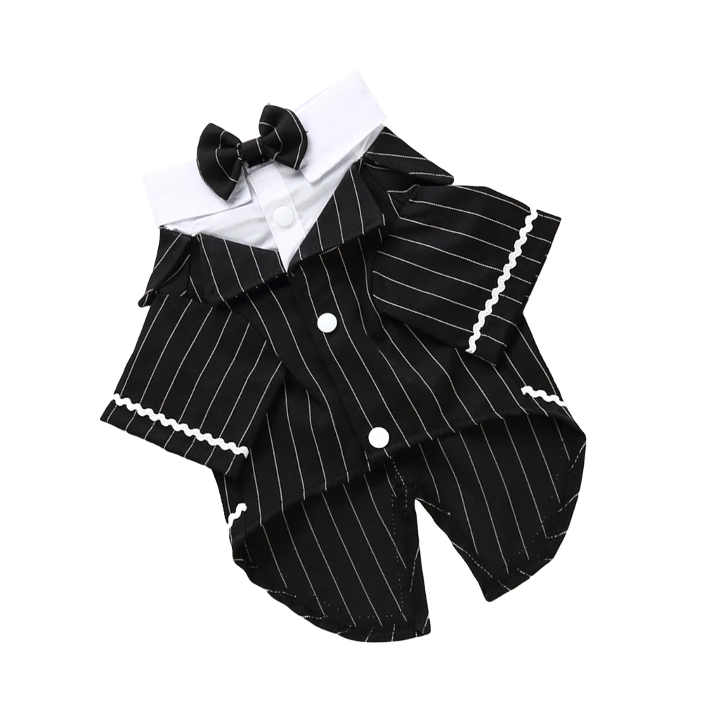 

Pet Dog Tuxedo Puppy Costume Formal Dress Bow Tie Suit Soft Durable Fashion Vintage Comfortable Special Occasion Party Wedding