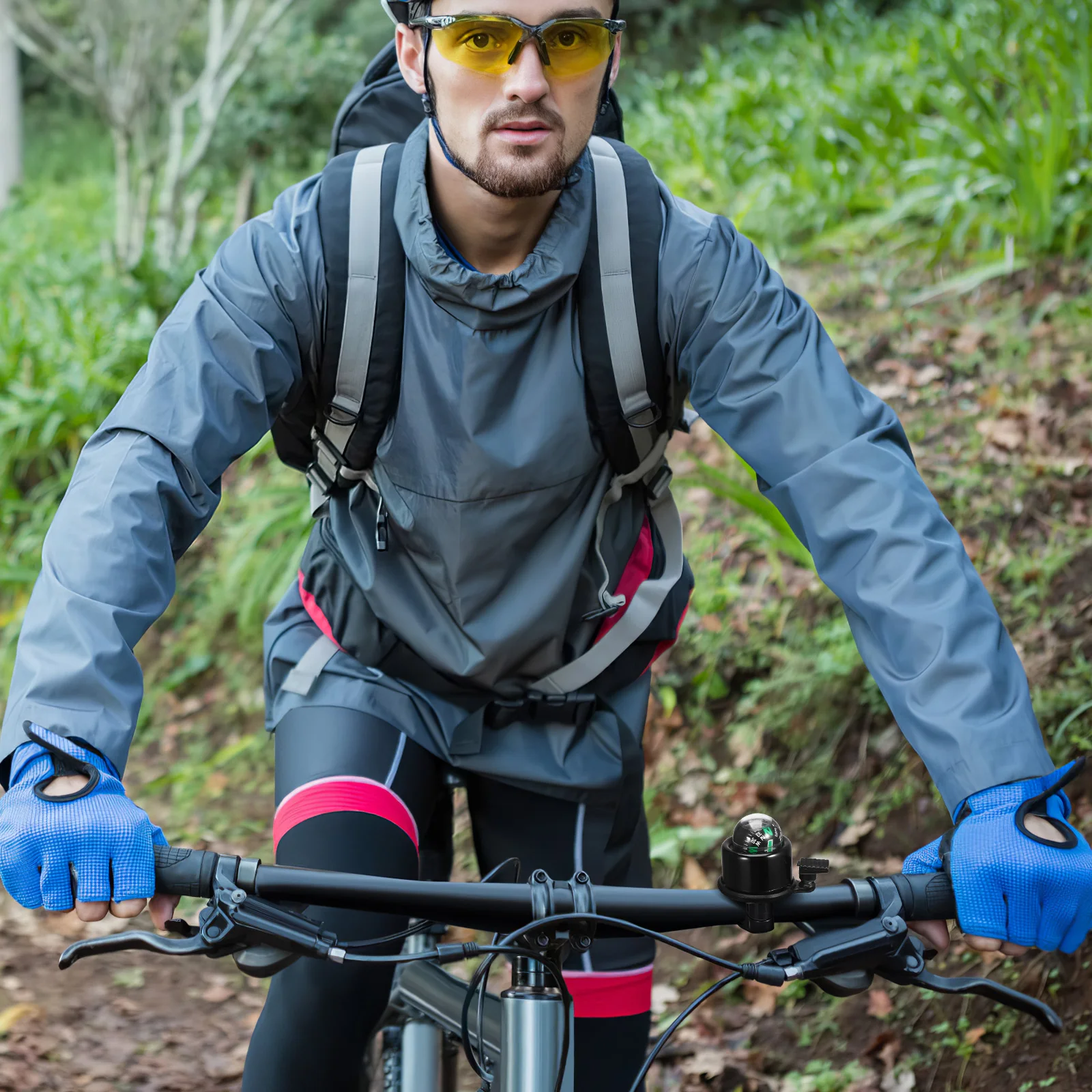 

【】Bicycle Bell Durable Warning Compass Waterproof Mountain Bike Electric Vehicles Easy Installation Red