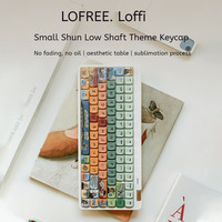 Lofree On105 Keycap 84/100 Key Theme Keycap Pbt Material Sublimation Non Oiling Mechanical Keyboard Low Switch Keycap Accessorie