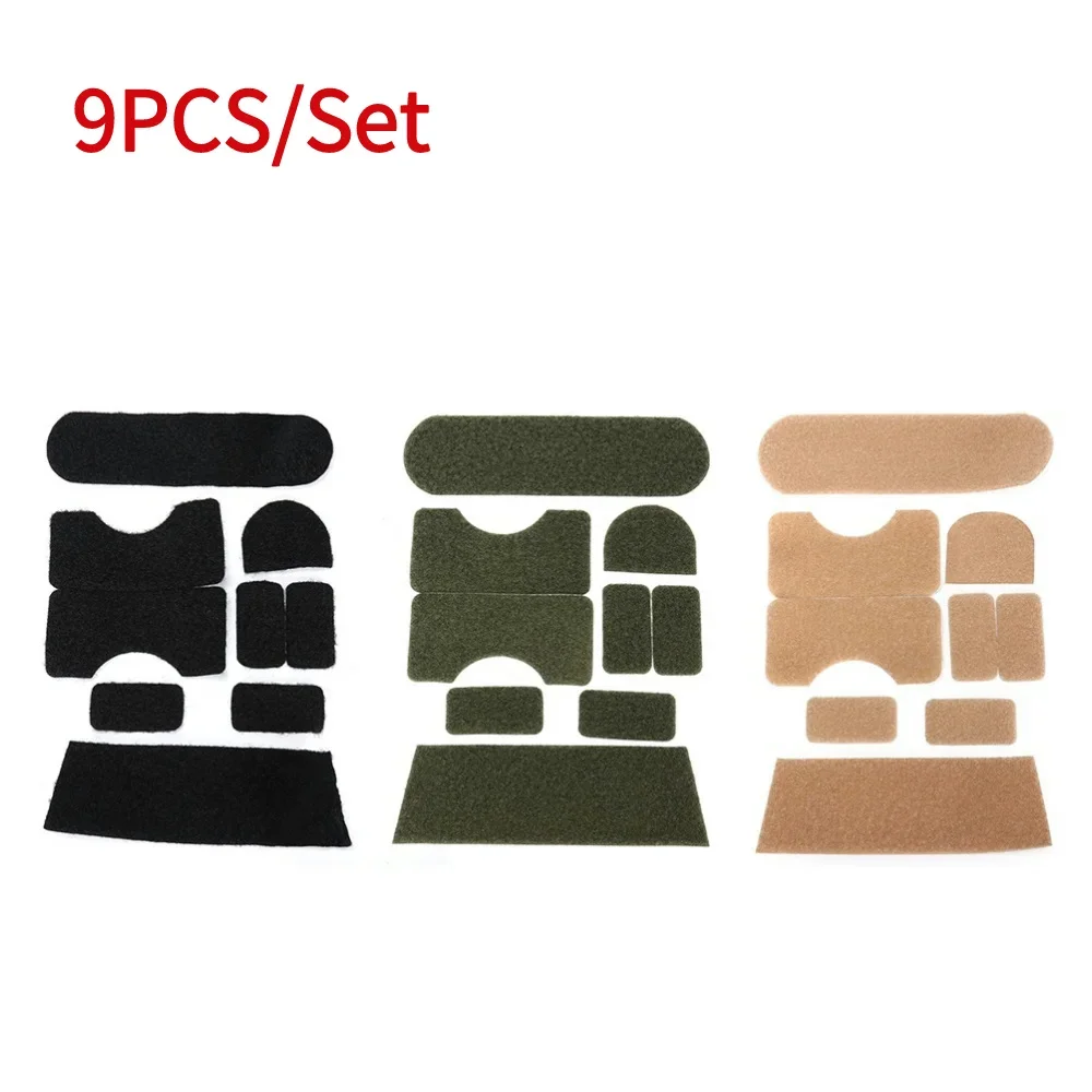 

Набор из 9 профессиональных наклеек-заплаток для шлемов, полиэстеровые клейкие ленты-фиксаторы для снаряжения