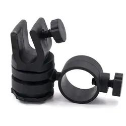 Convenient Plastic For Helmet Black Flashlight Holder Multi-Angle Outdoor