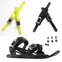New Snowboard Straps Colorful Ratchet Hardware Buckle Strap Metal Base Ski Boot Accessories with Screws and Ratchet Ladder