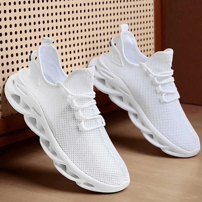 Outdoor Breathable Mesh For Women Light Shock-absorption Black Tennis Men Sports Running Black Jogging Shoes Casual Sneakers