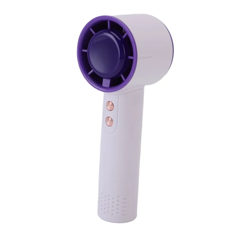 Portable Handheld Fan 3000mAh Rechargeable Personal Cooling Fan with 7 Color LED Ambient Light for Home Office Outdoor Travel